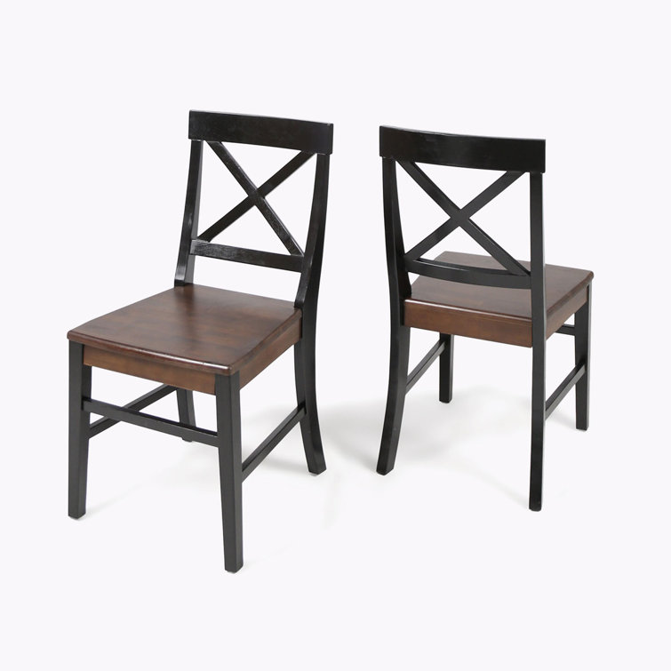 Breakwater Bay Wood Dining Chairs Set of 2 Wayfair Canada